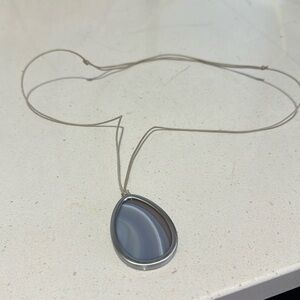 J. Jill Adjustable Necklace, Pale Blue Stone